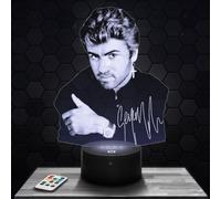 Bedside lamp G. Michael British Pop Soul Singer Decoration Gift idea for Men and Women G. Michael Night Light Adult Bedroom Decor Original Christmas, Gift idea for Men and Women