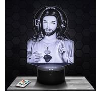 Bedside lamp Jesus Christ Religion Catholic Christian Decoration. Gift idea for Men, Women Jesus Christ Religion Object Adult Night Light Room Deco. Original Christmas Gift idea for Men and Women TOP