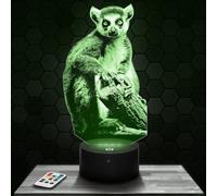 Bedside lamp, Lemur Wild Animal Decoration. Gift idea for Men and Women, Lemur Object, Adult Night Light, Bedroom Decor. Original Christmas, Gift idea for Men and Women.