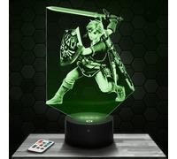 Bedside lamp, Link .Z Video Game Night Light 3D LED Illusion Lamp, Christmas Birthday Gift idea for boy and Girl Children's or Adult Bedroom Night Light TOP