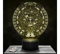 Bedside lamp Mayan Calendar Inca Aztec Olmec Decoration. Gift idea for Men and Women Mayan Calendar Night Light Adult Bedroom Decor. Original Christmas, Gift idea for Men and Women.
