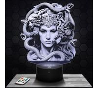 Bedside lamp Medusa Gorgon Mythology, Gift idea for Greek Ancient Olympus Decoration Gorgon Desk or Living Room Decoration lamp. Christmas, Gift idea for Fans of Medusa Gorgon Mythology.