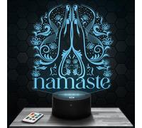 Bedside lamp Namaste Decoration Meditation Yoga Relaxation Zen. Gift idea for Men and Women Namaste Object Adult Night Light Room Decor. Original Christmas, Gift idea for Men and Women.
