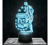 Bedside lamp, Night Light L. Messi Argentina 3D LED Illusion lamp, Christmas, Gift idea for Boys and Girls, Night Light for Children's or Adult's Bedroom TOP