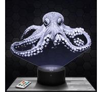 Bedside lamp Octopus Decoration Collection Wild Animal Gift idea Man Woman nightlight Adult Decor Bedroom Gift idea Christmas Man Woman Original