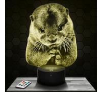 Bedside lamp Otter Decoration Collection Wild Animal Gift idea Man Woman nightlight Adult Decor Bedroom Gift idea Christmas Man Woman Original