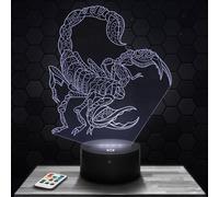 Bedside lamp Scorpion Mandala, Insect Decoration, Gift idea for Men and Women, Night Light, Bedroom Decor. Original Christmas, Gift idea.
