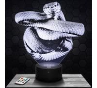Bedside lamp Snake Decoration Reptile Animal. Gift idea for Men and Women, Snake Object Night Light for Adult Bedroom Decor. Original Christmas, Gift idea for Men and Women.