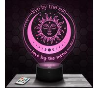 Bedside lamp Sun and Moon Esoteric Meditation Serenity Decoration. Gift idea for Men and Women Sun and Moon Object Adult Night Light Room Decor. Original Christmas, Gift idea for Men and Women.