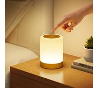 Bedside Lamp Touch Dimmable, 5 Modes 256 RGB Colour Changing & Warm White Night Light Children Baby 3000 mAh Touch Lamp Battery USB Rechargeable Nursing Light Night Light with Timing, Table Lamp