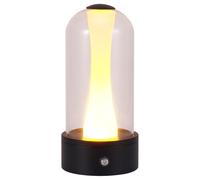 Bedside Lamps, Touch Control Glass Table Lamp, Small Touch Control Bedside Lamp 3-Color Dimmable, USB Rechargeable Portable Night Lamp for Christmas Living Room Bedroom Decor Gift [Energy Class E]