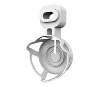 Bedside Mount for Compact Device, Outlet Based Cradle Bringing Elevated Placement Toward Desks Kitchens Dorm Corners Outlet Mount Wall Cradle Shelf Space Saving Cable Tidy Bedside Desk Counter