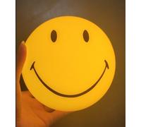 Bedside Night Light Smiley Face Lamp,USB Rechargeable Kids Nursery Tent Light Portable Bedroom Tbale Lamp for Baby Toddler Teen, Cute Birthday Gift for Girls Boys (15cm)