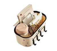 Bedside Organizer Case, Bed Pockets Storage, Tissue Box with Lid, Modern Remote Holder with Multi-Pocket Design, Fabric Storage for Water Bottle Glasses Phone Hair Accessories, Home Apartment