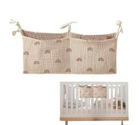 Bedside Organizer for - Bedside Organizer for Cribs, Lightweight Storage Box for Nursery | for Books, Milk Bottles, Wipes, Nappies,