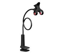 Bedside Phone Holder, Bendable Phone Cradle, Gooseneck Phone Holder for Bed, Flexible Phone Stand, Adjustable Clamp Phone Mount, Cell Phone Mount for Bed, Phone Holder with Long Arm
