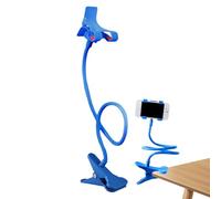 Bedside Phone Holder, Long Arm Headboard Bedside Lazy Bracket, Multifunctional Stable Bed Cellphone Clip for Table Kitchen Bedroom