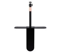 Bedside Projector Stand with Tool Free Installation, Adjustable Height 25-35CM for Optimal Viewing on Sofas, Carbon Steel (Black)