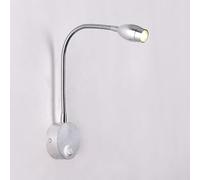 Bedside Reading Wall Light Flexible Wall Sconce Lighting with Switch Gooseneck Wall Lamp Focused Bed Reading Wall Lights Night Lamps for Bedroom Living Room Study Hotel/Sier 6000K