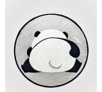Bedside Round Rug for Bedroom Cartoon Print Soft Underfoot Mat Fun Playful Design Multiple Sizes for Kids Room Nursery or Seating Area Circular Shape For Decor(100 * 100cm)
