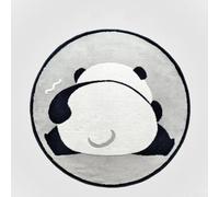 Bedside Round Rug for Bedroom Cartoon Print Soft Underfoot Mat Fun Playful Design Multiple Sizes for Kids Room Nursery or Seating Area Circular Shape For Decor(120 * 120cm)