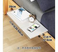 Bedside Shelf for Bed, Retractable Clip-On Nightstand Tray Organizer Adjustable Bed Shelf Bed Side Table Tray Organizer Space Saving White Bedside Storage for College Dorm Room, Bunk Bed, Top Bunk