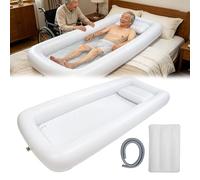 Bedside Shower Inflatable Bathtub,Medical Grade PVC Inflatable Bath Tub Kit,Bed Baths for The Disabled,Suitable for Elderly Pregnant Women