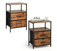Bedside/side table, bedside cabinet/chest/console, 2 drawers