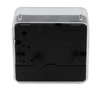 Bedside Small Alarm Clock Quartz Battery Operated with Beeping Sound for Waking Up Clear Number Display Compact and Reliable Design (white)