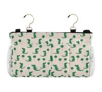 Bedside Storage Bag Organizer Alligator Lollipop Off White Green Bedside Storage Bag Hanging Organizer for Headboards Bunk Beds Dorm Rooms Book Phone Magazine Holder cajones para debajo de la cama