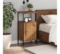 vidaXL Bedside Cabinet Artisan Oak 41x31x80 cm Engineered Wood