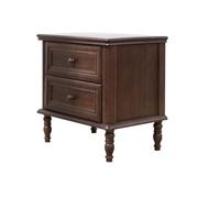 Bedside Storage Table Retro Country Style Solid Wood Bedside Table Home Bedroom Log Storage Cabinet Nightstand for Bedroom