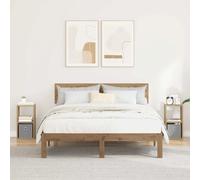 Bedside Table 2pc Artisan Oak Engineered Wood 25.5x22x49.5cm Drawer Modern Shelf
