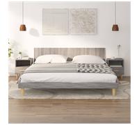 Bedside table 2pcs 40x35x47cm Grey Sonoma engineered wood compact nightstand UK