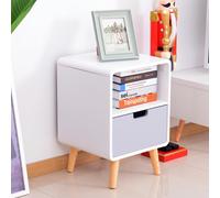 Bedside Table - 40Lx38Wx58H cm - Home Living | TJ Hughes White