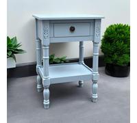 Bedside Table 65 cm Solid Wood Hand-Finished Natural Oaks One-Drawer Nightstand