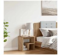 (artisan oak, 1 pcs) vidaXL Bed Cabinet Nightstand Side Table Storage Bed Table Engineered Wood