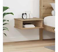 Bedside Table Artisan Oak 40x31x15cm Engineered Wood Modern Slim Storage Drawer