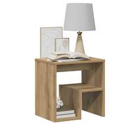 Bedside table artisan oak engineered wood 40x30x40 cm compact storage with one