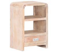 Bedside Table Bedroom Nightstand Side Table Cabinet Solid Acacia Wood vidaXL