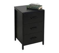 Bedside table, bedside cabinet, bedside chest, side table, 3 drawers