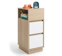 Bedside table, bedside cabinet, slim side table, set