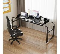 Bedside Table, Bedside Table with 4 Wheels, Adjustable Overbed Table, 120-210Cm for Living Room Bedroom Office C