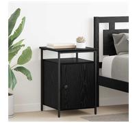 vidaXL Bedside Cabinet Black Oak 40 x 42 x 60cm Engineered Wood