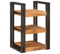 Bedside Table Brown and black Bedroom Furniture Personal Items Holder vidaXL