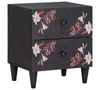 vidaXL Bedside Table Brown 40 x 33.5 x 46 cm Solid Mango Wood