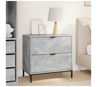 vidaXL Bedside Table Concrete grey 63.5 x 36 x 61 cm Engineered wood