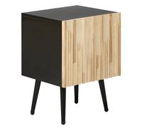 Bedside Table DALCROSS Brown/ Black