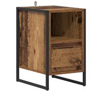Bedside Table Engineered Wood Industrial Bedroom Night Stand Surface vidaXL