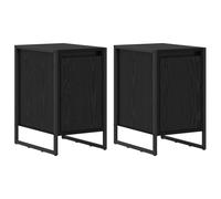 Bedside Table Engineered Wood Industrial Bedroom Nightstand Decorative vidaXL
